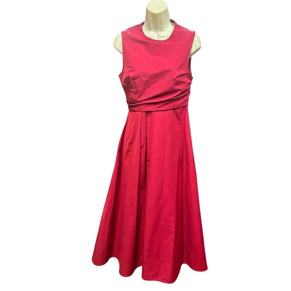Ulla Johnson Sleeveless Midi Dress in Red NWT Size 0 - Picture 2 of 3